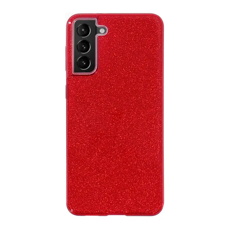 Red TPU Glitter Phone Case for Samsung S22 S23 Plus