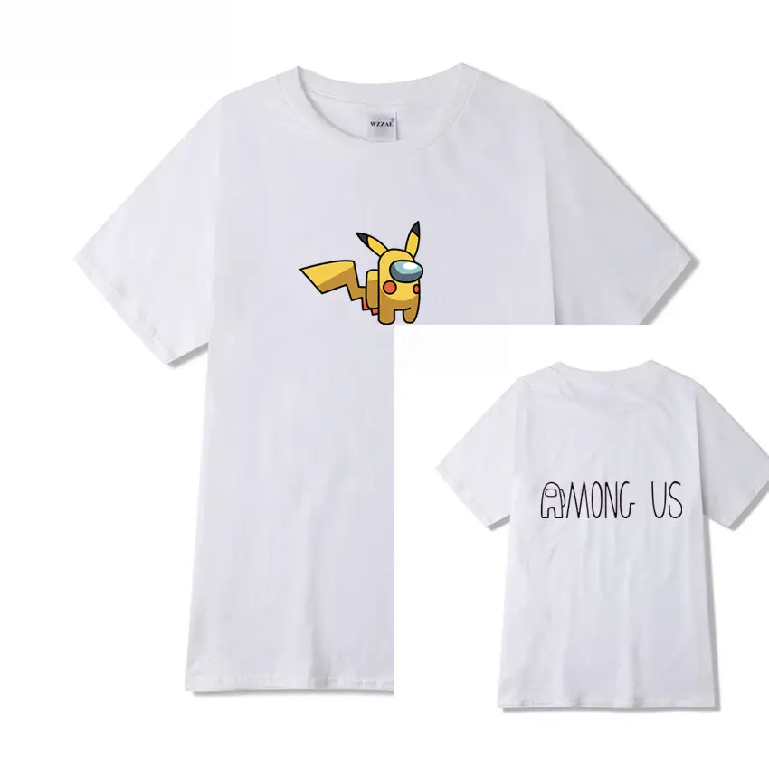 Red Among Us Printed T-Shirt Set for Men Women Cotton Summer Casual - Image 10