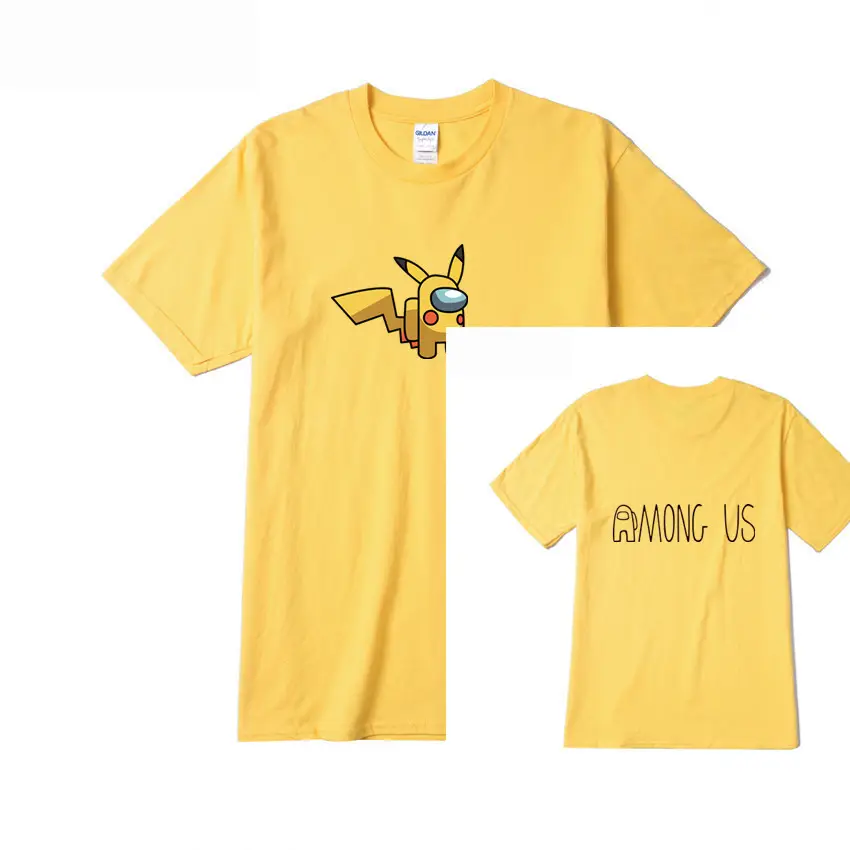 Red Among Us Printed T-Shirt Set for Men Women Cotton Summer Casual - Image 5