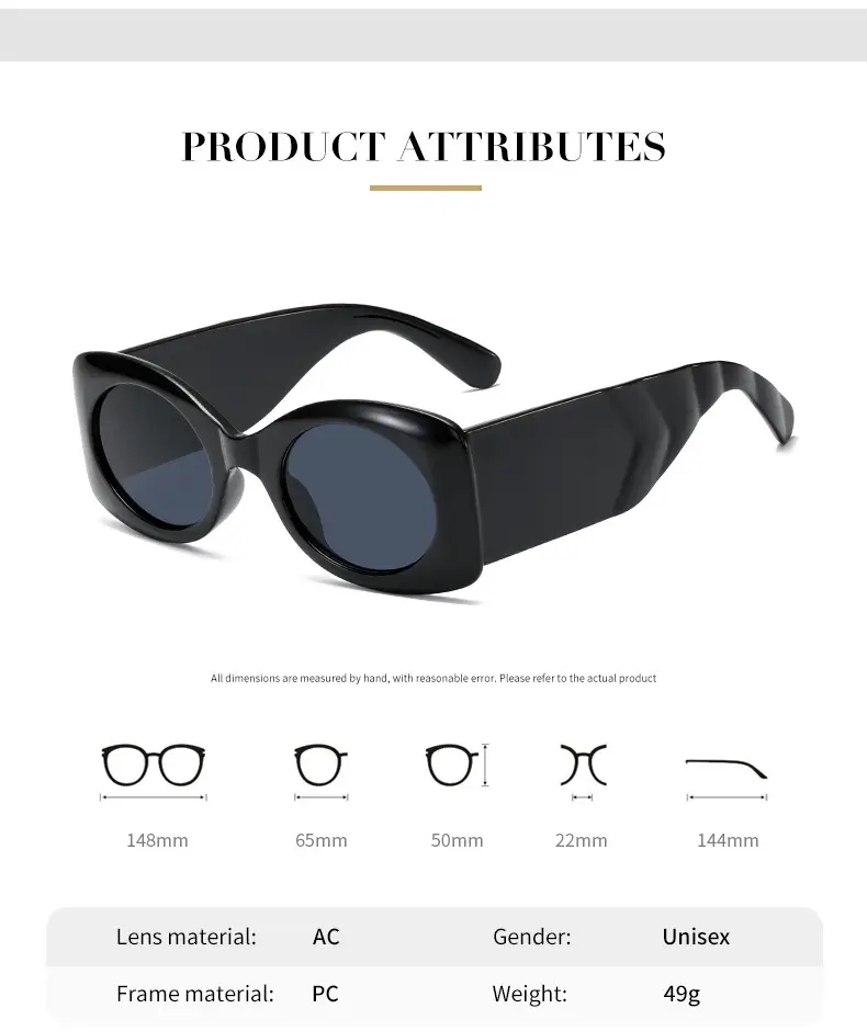 2021 Color Sunglasses for Women Wide Fit Cross Border — feature 4