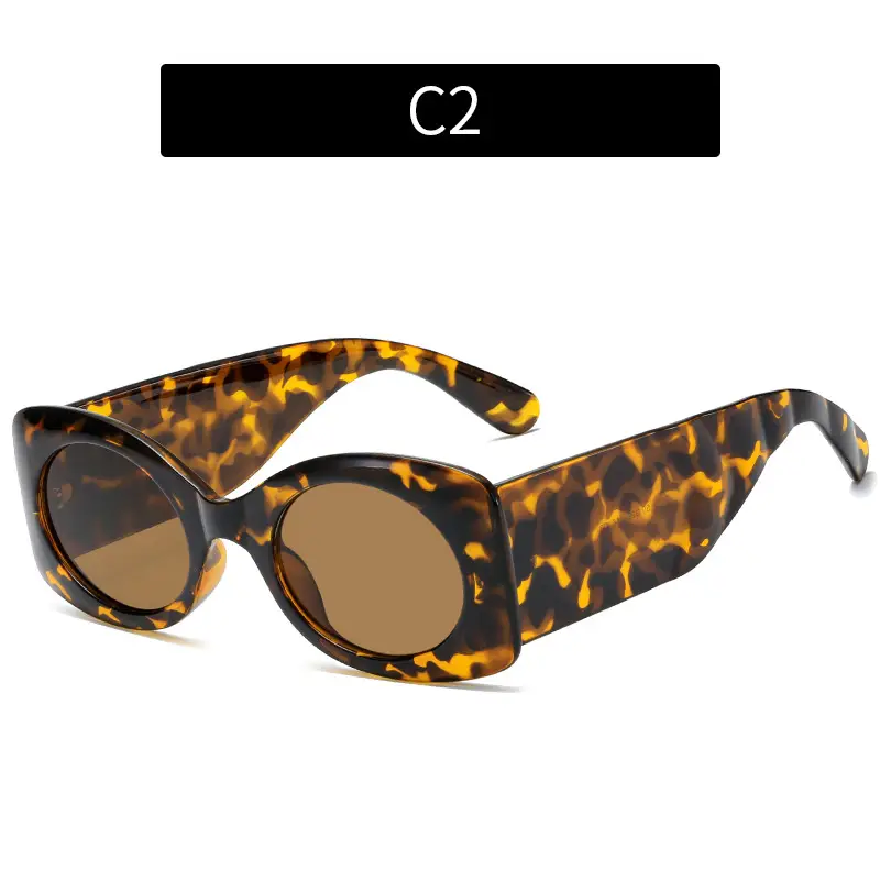 2021 Color Sunglasses for Women Wide Fit Cross Border