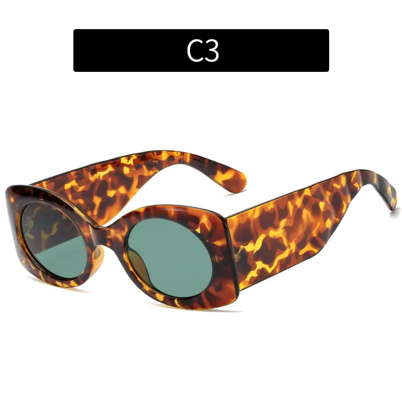 2021 Color Sunglasses for Women Wide Fit Cross Border