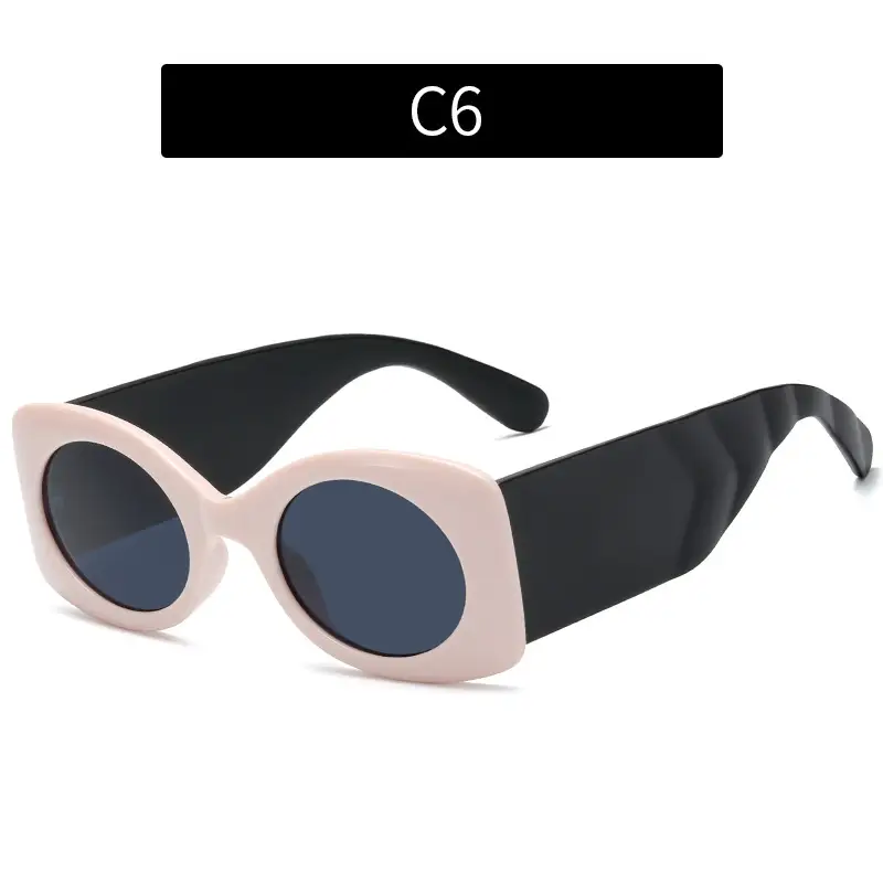 2021 Color Sunglasses for Women Wide Fit Cross Border