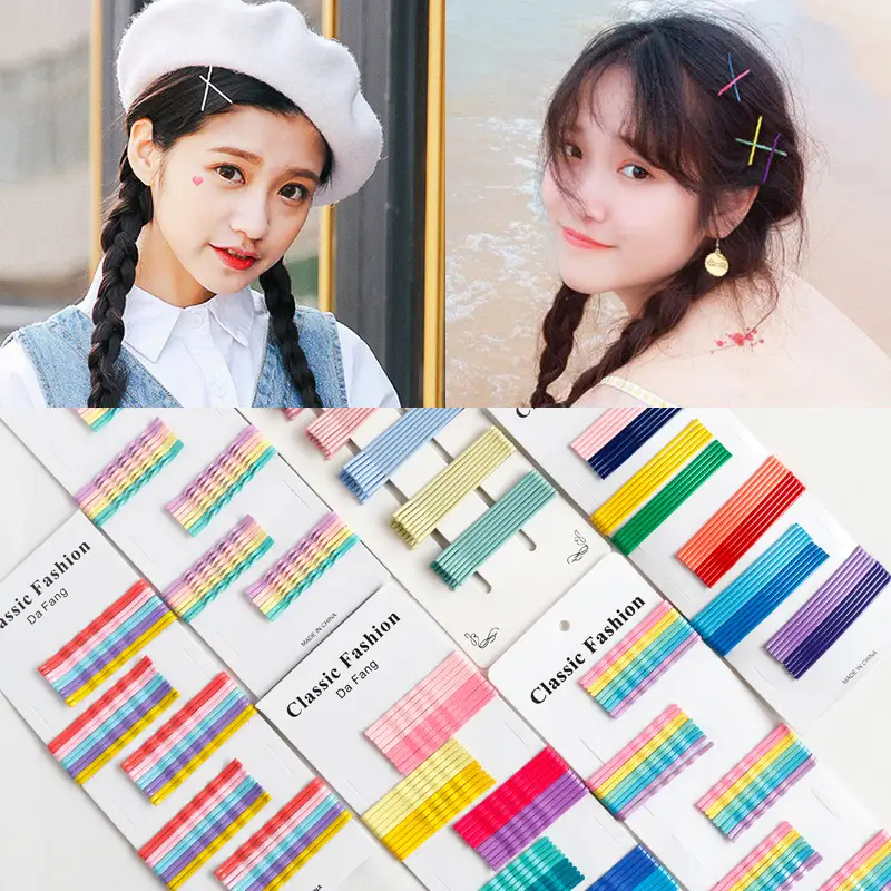 Classic Fashion Korean Hair Clips Candy Color Side Clips - Image 27