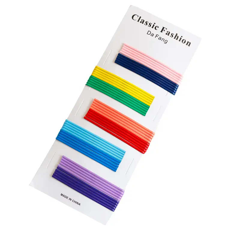 Classic Fashion Korean Hair Clips Candy Color Side Clips - Image 28