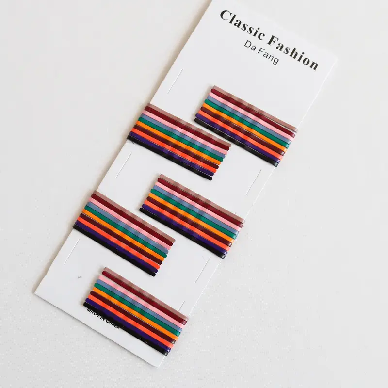 Classic Fashion Korean Hair Clips Candy Color Side Clips - Image 10