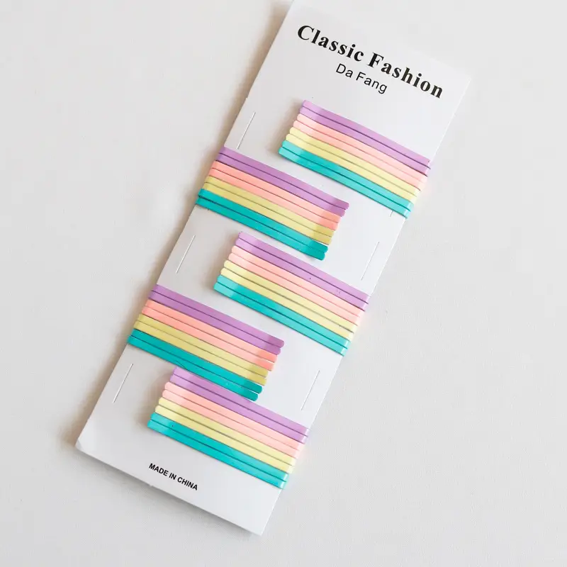 Classic Fashion Korean Hair Clips Candy Color Side Clips - Image 12