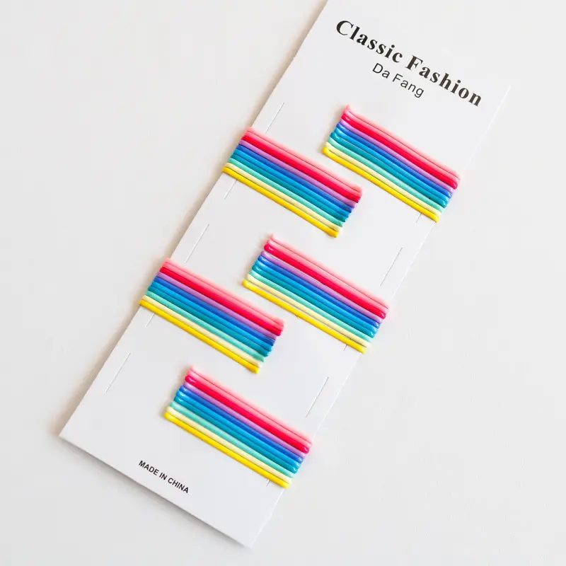 Classic Fashion Korean Hair Clips Candy Color Side Clips - Image 14
