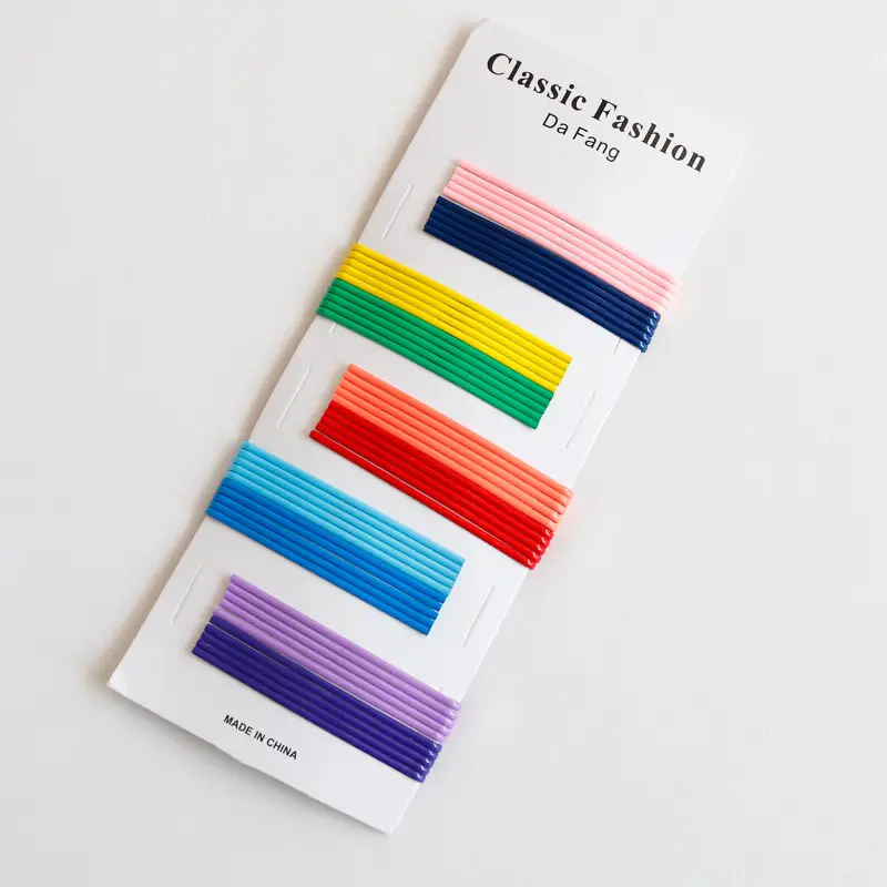 Classic Fashion Korean Hair Clips Candy Color Side Clips - Image 2