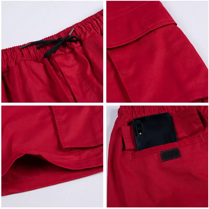 Men Black Cargo Shorts 2025 New Korean Style