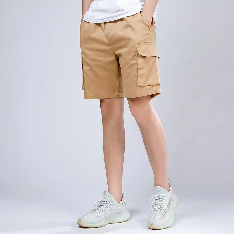 Men Black Cargo Shorts 2025 New Korean Style