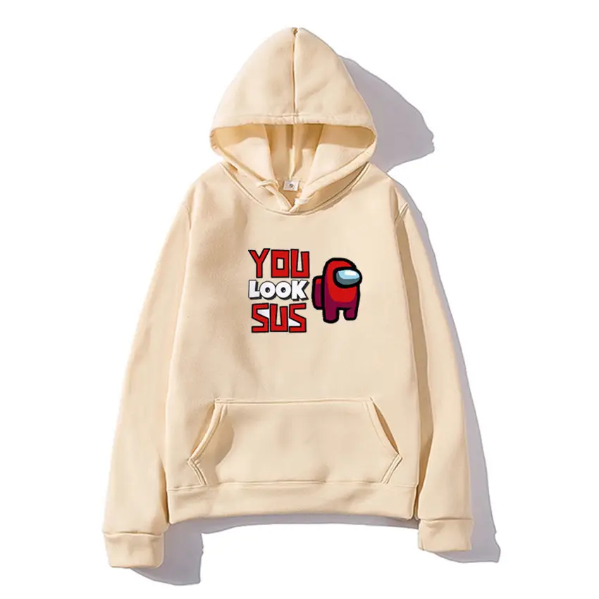 Among Us Printed Hoodie for Men White - Image 16
