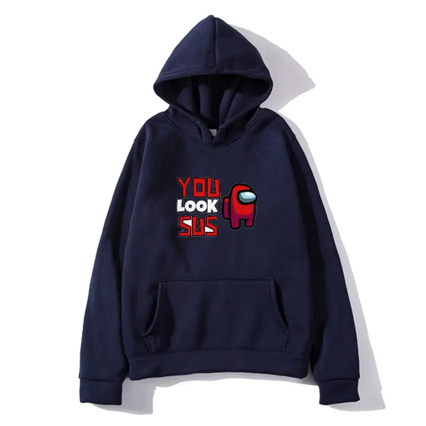 Among Us Printed Hoodie for Men White - Image 10