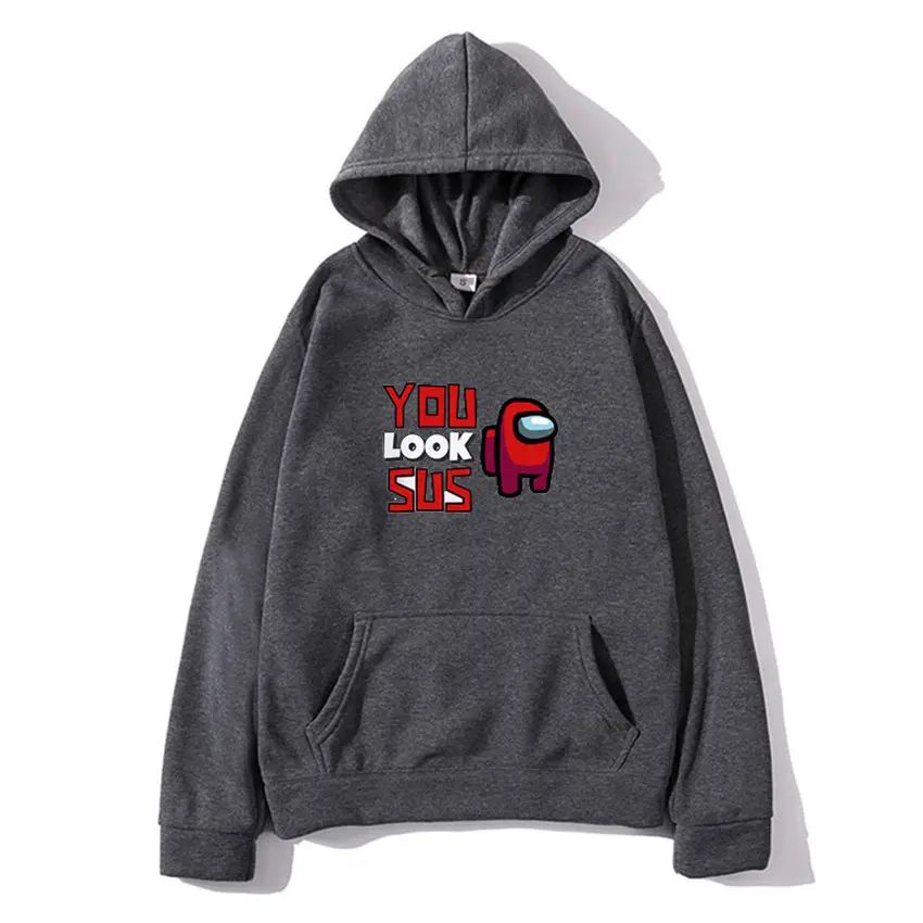 Among Us Printed Hoodie for Men White - Image 13