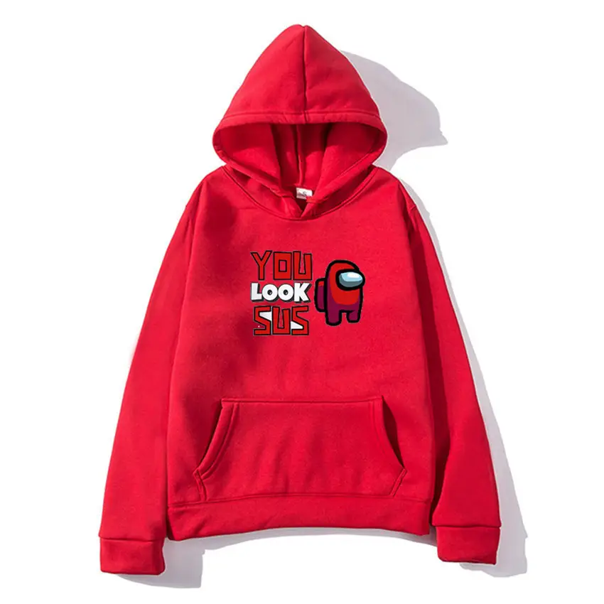 Among Us Printed Hoodie for Men White - Image 4