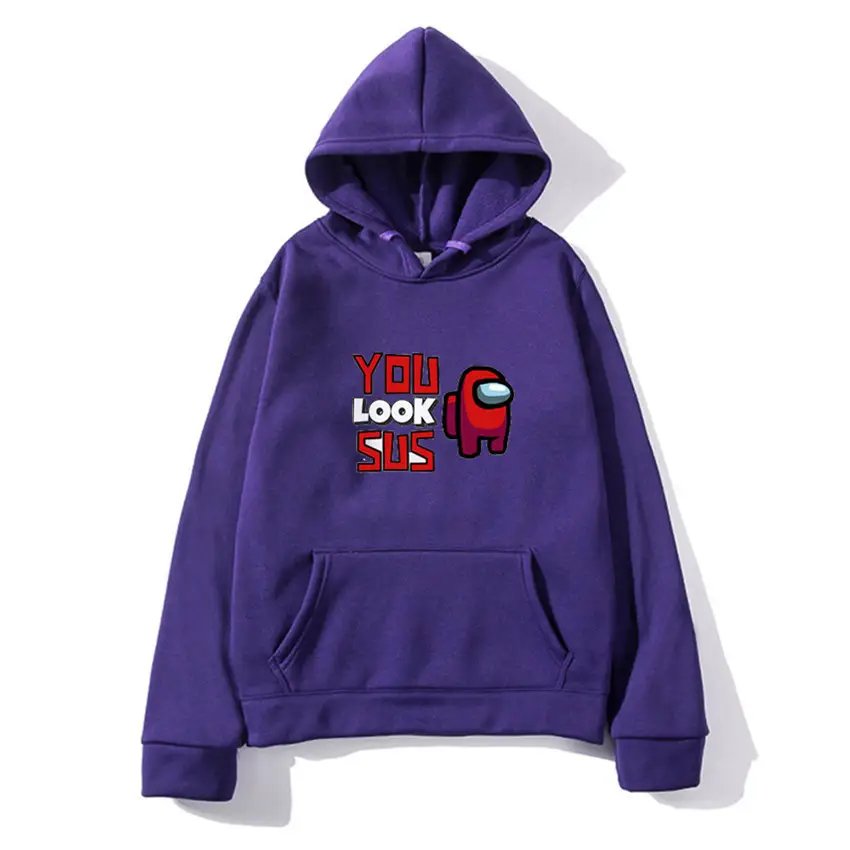 Among Us Printed Hoodie for Men White - Image 5