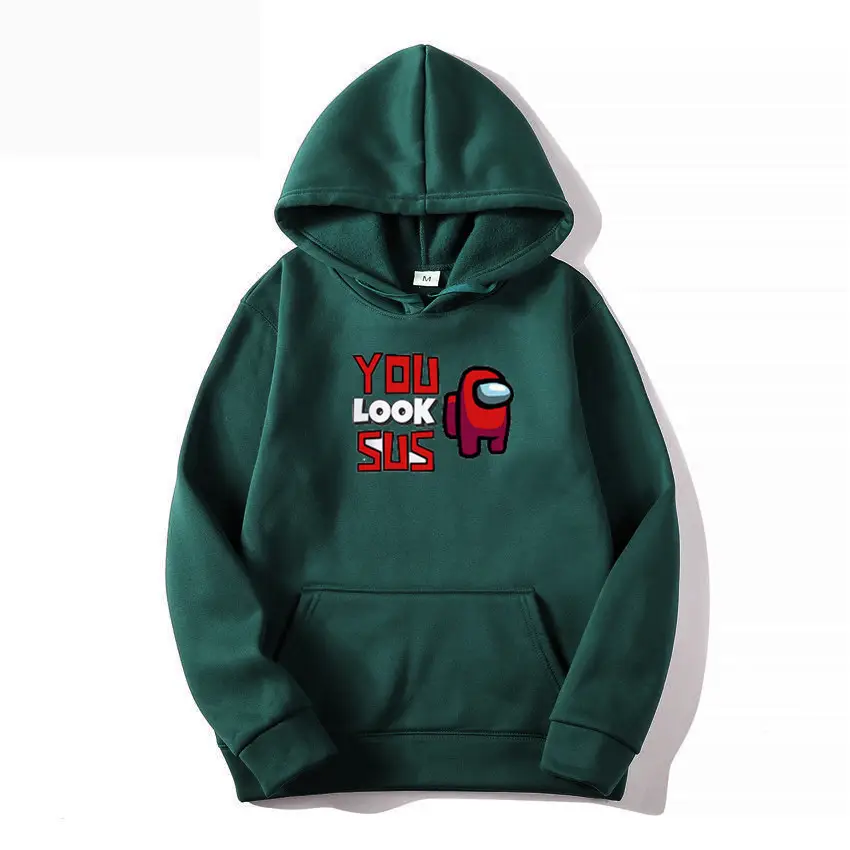 Among Us Printed Hoodie for Men White - Image 7