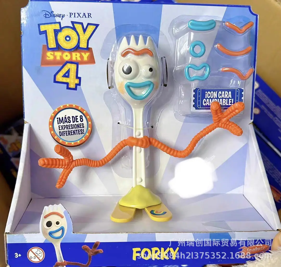 Toy Story 4 Vocal Figure Doll Hand-Made Model Woody Tris Buzz Lightyear 75th Anniversary Spring Dog