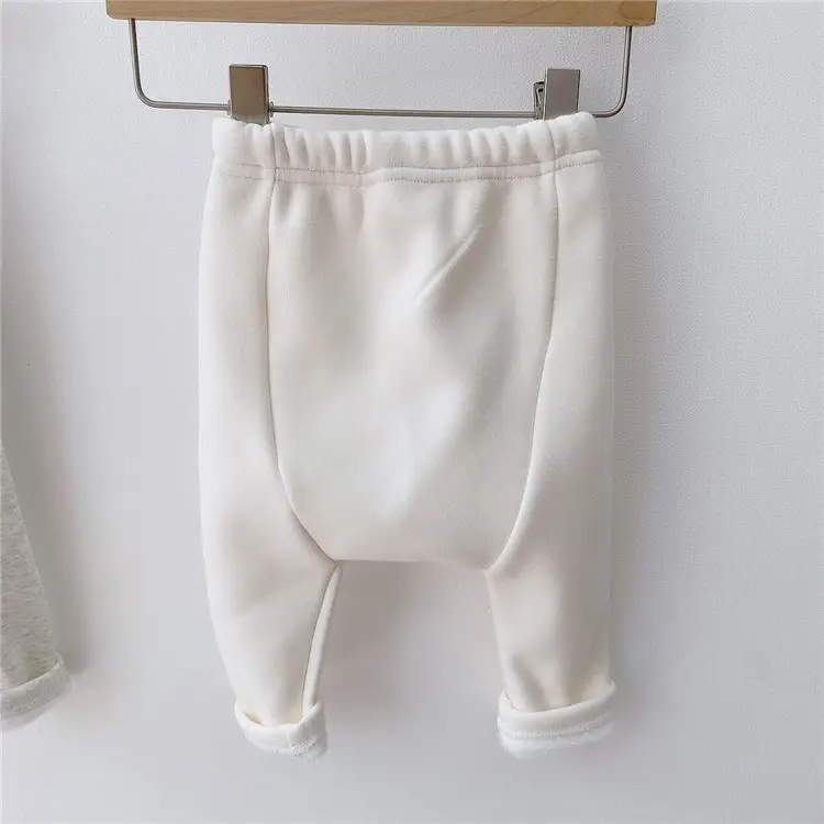Baby's White High Waist Leggings Spring Wear - Image 3