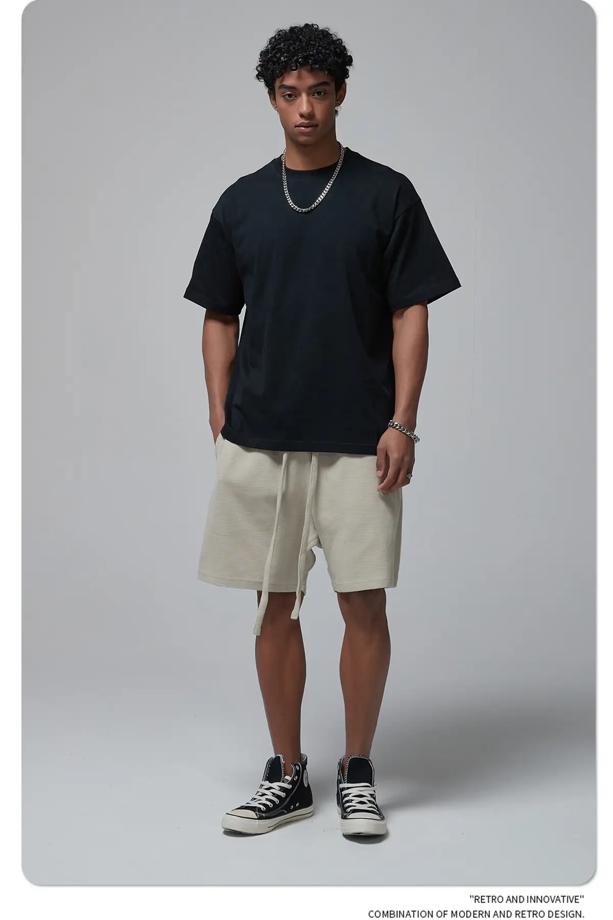 Artie Men's Double Yarn Off-Shoulder T-Shirt 230g Cotton — feature 11