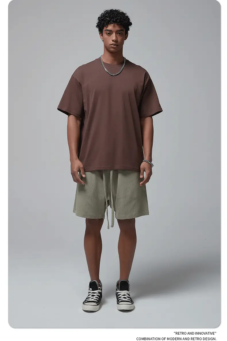 Artie Men's Double Yarn Off-Shoulder T-Shirt 230g Cotton — feature 21