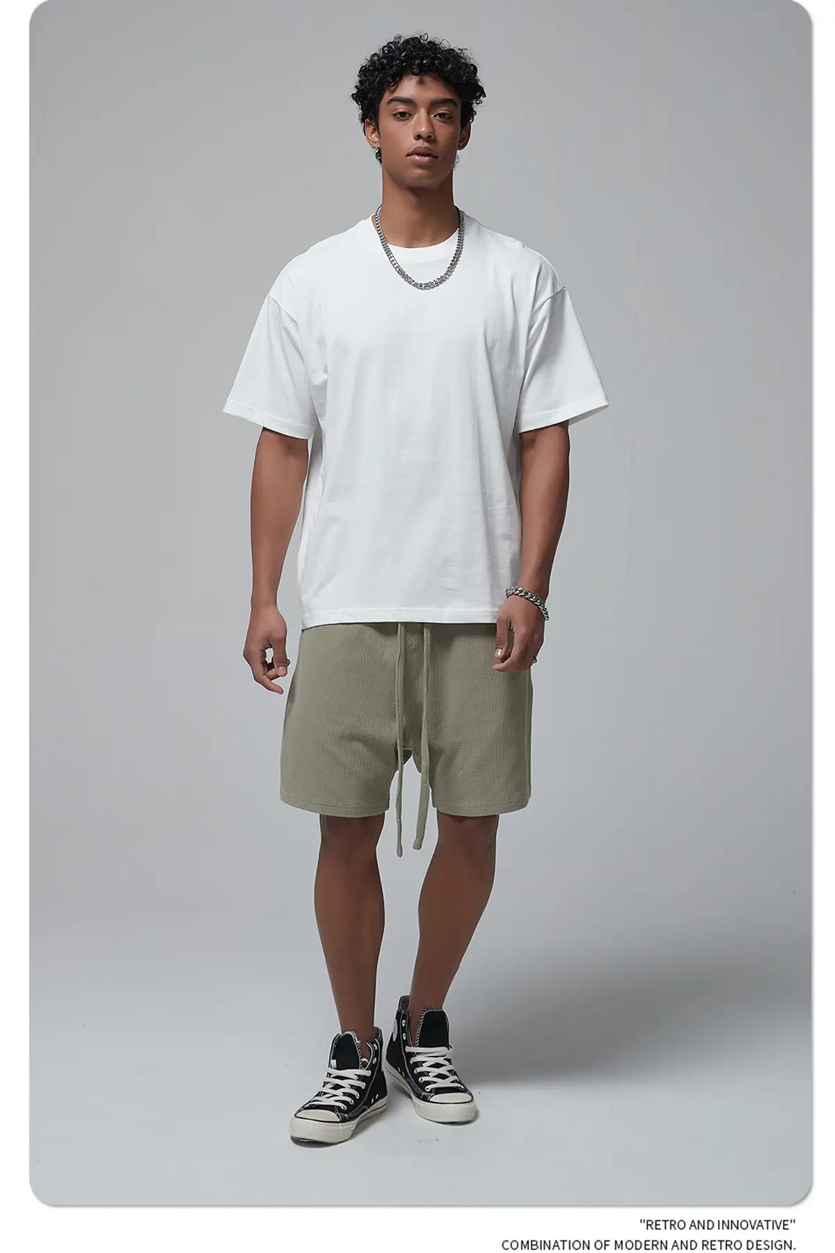 Artie Men's Double Yarn Off-Shoulder T-Shirt 230g Cotton — feature 33