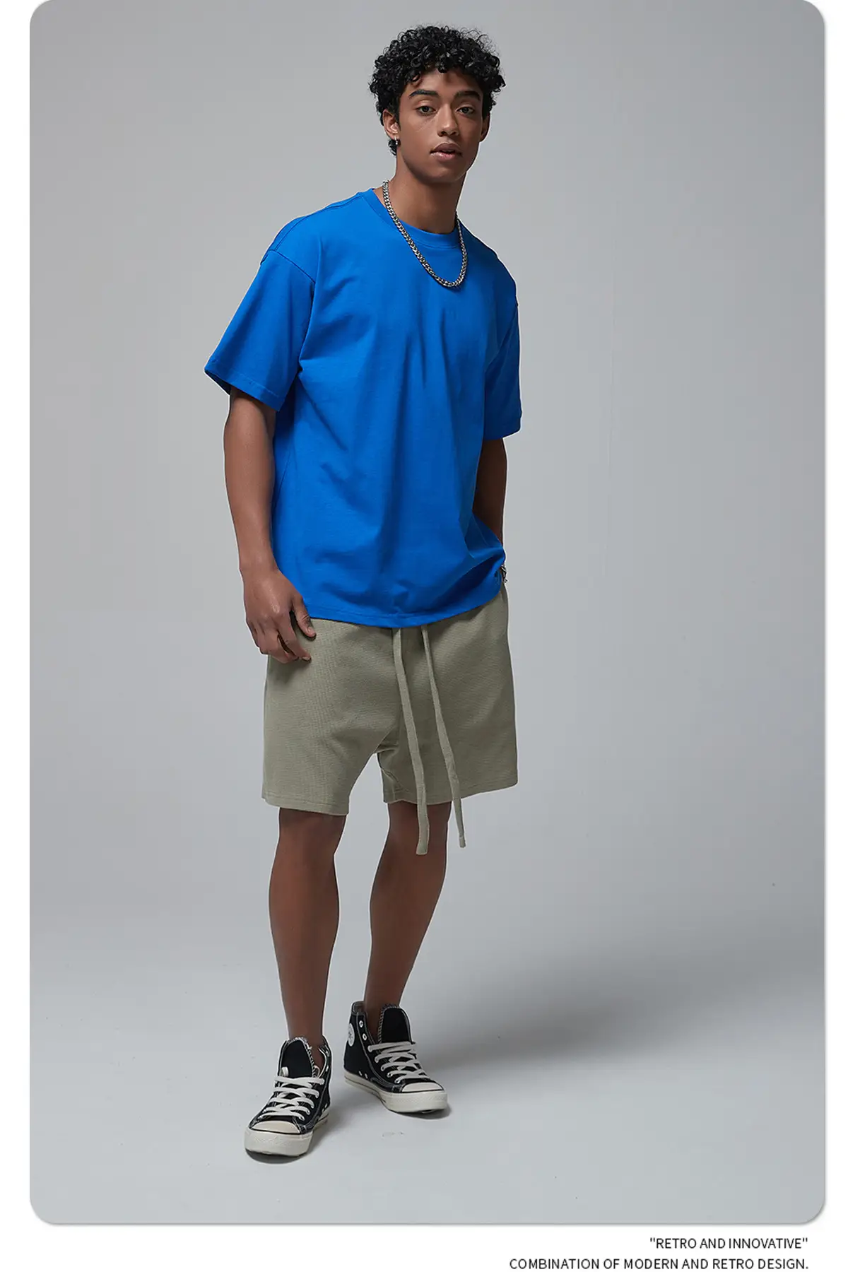 Artie Men's Double Yarn Off-Shoulder T-Shirt 230g Cotton — feature 44