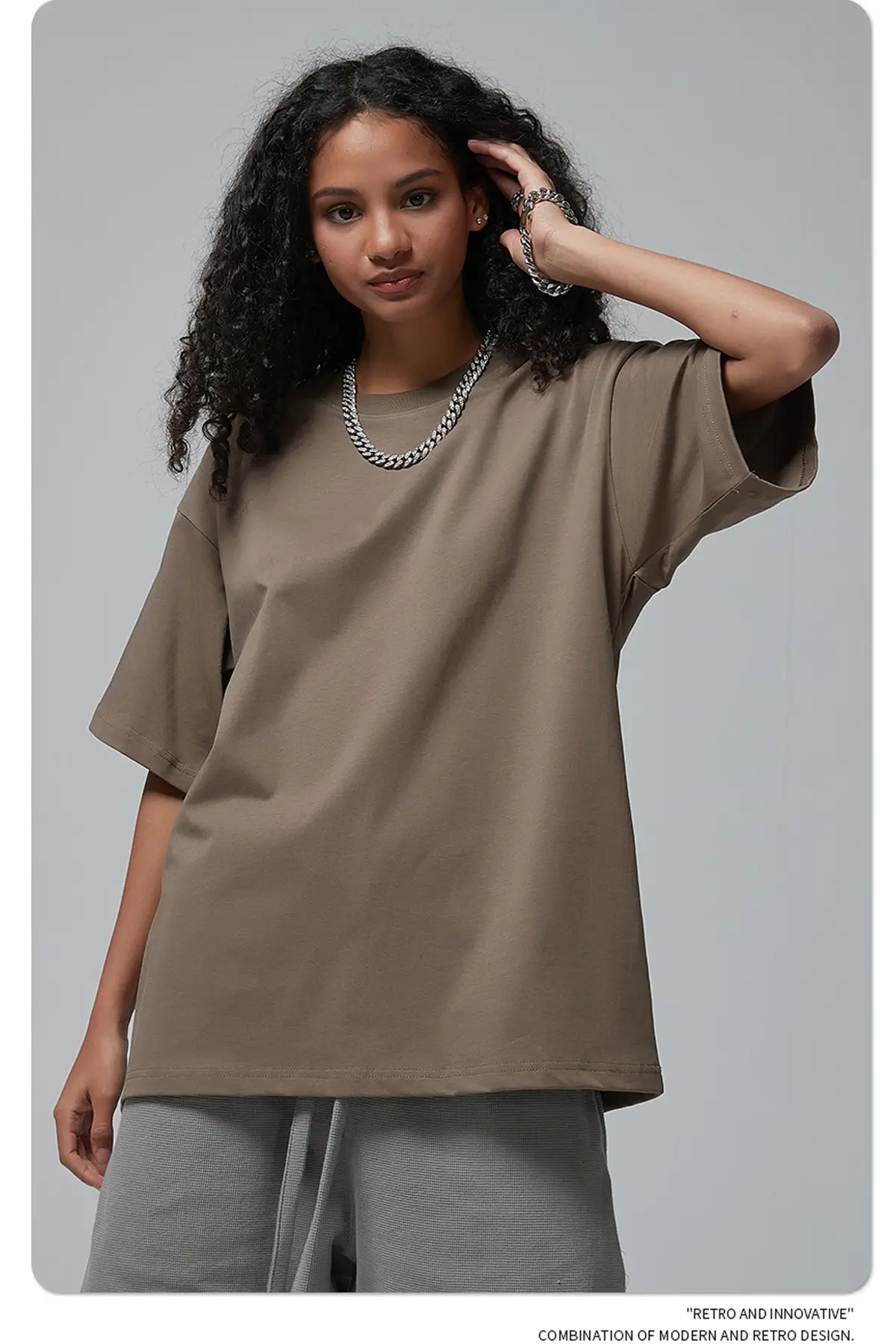 Artie Men's Double Yarn Off-Shoulder T-Shirt 230g Cotton — feature 61