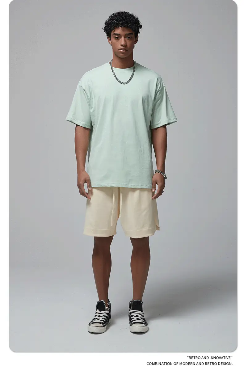 Artie Men's Double Yarn Off-Shoulder T-Shirt 230g Cotton — feature 65