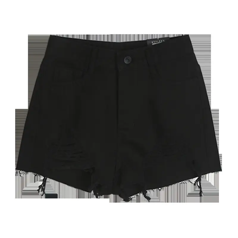 Women Ripped Denim Shorts High Waist 2020 - Image 6