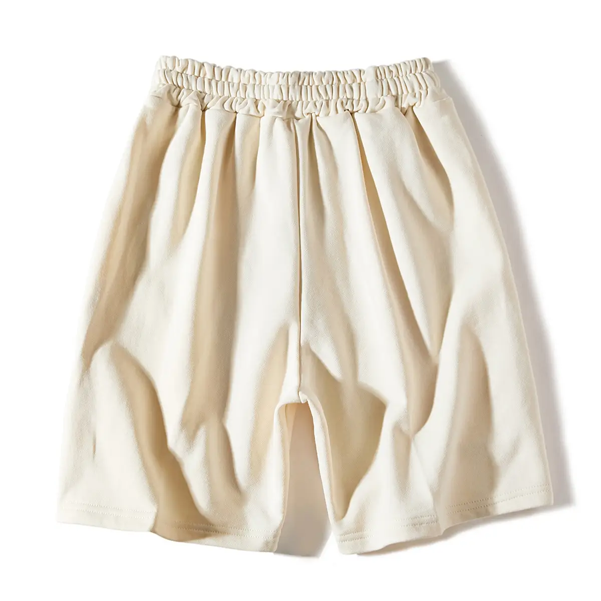 Men Knitted Printed Shorts Cream Japanese Style - Image 6