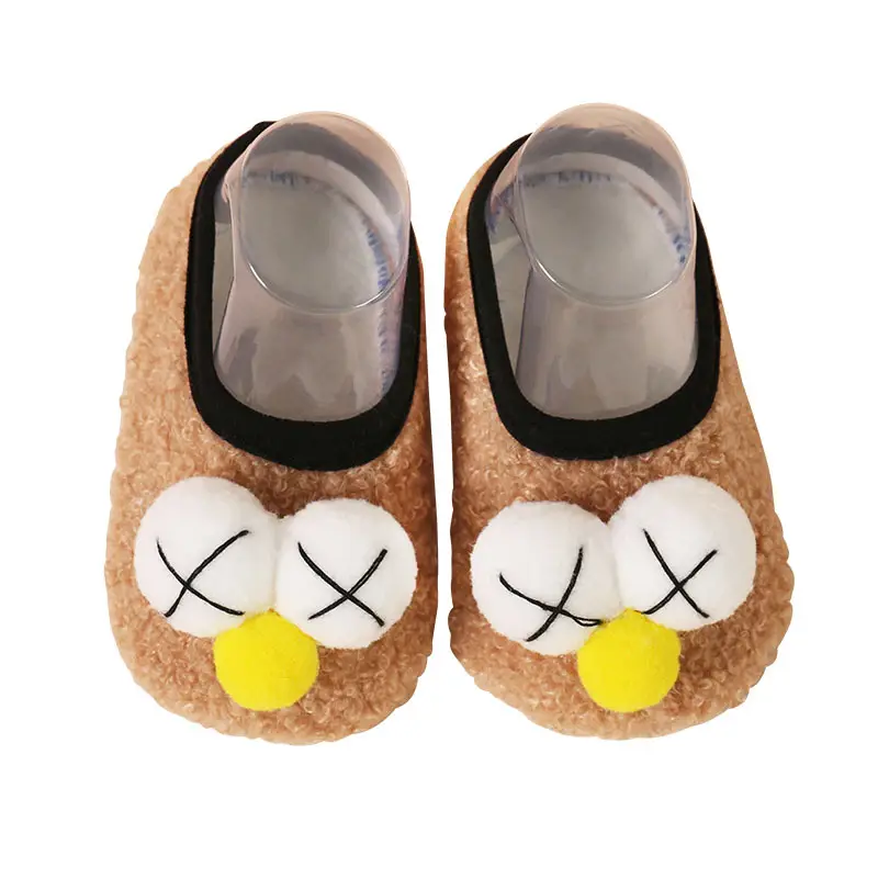 Lebei Floor Socks for Kids Winter Fleece Warm Indoor Use