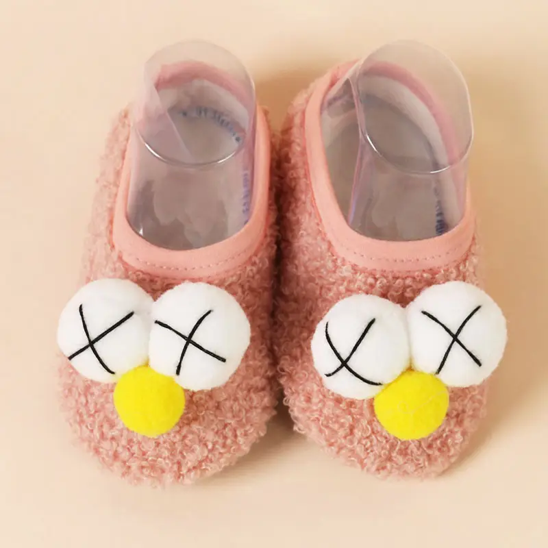 Lebei Floor Socks for Kids Winter Fleece Warm Indoor Use