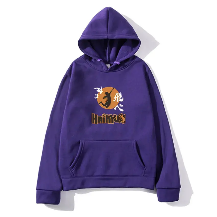 Men Orange Hoodie with Lion Print - Image 5