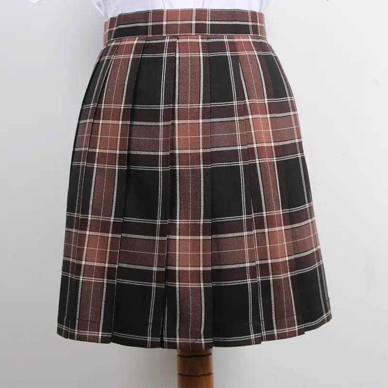 Japanese Style Pleated Skirt Brown Sugar & Ginger Tea - Image 2