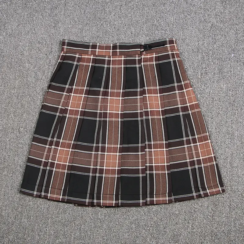 Japanese Style Pleated Skirt Brown Sugar & Ginger Tea - Image 11