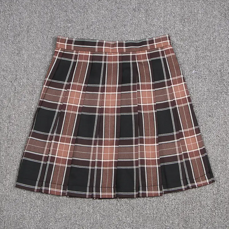 Japanese Style Pleated Skirt Brown Sugar & Ginger Tea - Image 12