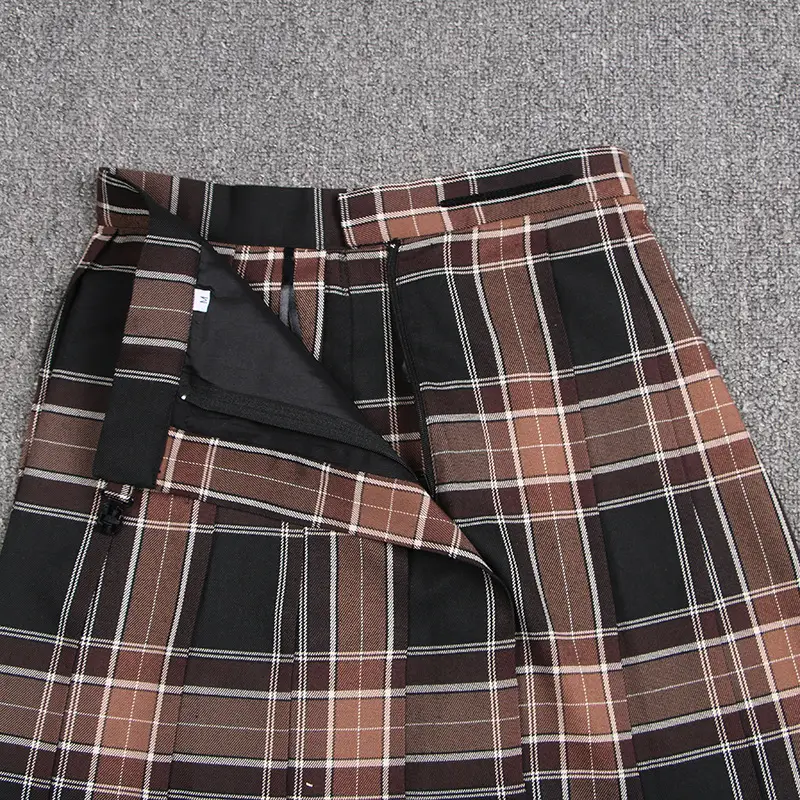 Japanese Style Pleated Skirt Brown Sugar & Ginger Tea - Image 13