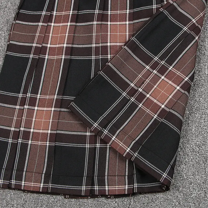Japanese Style Pleated Skirt Brown Sugar & Ginger Tea - Image 14