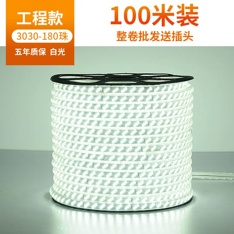 Living room 5730 highlight Double Row high voltage led strip wholesale indoor outdoor 2835 three color light waterproof led strip