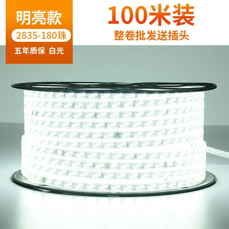 Living room 5730 highlight Double Row high voltage led strip wholesale indoor outdoor 2835 three color light waterproof led strip