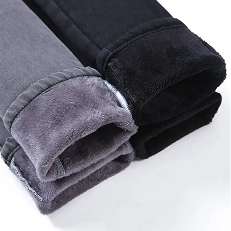Women Fleece Lined Thick Jeans Winter 2021 Large - Image 5