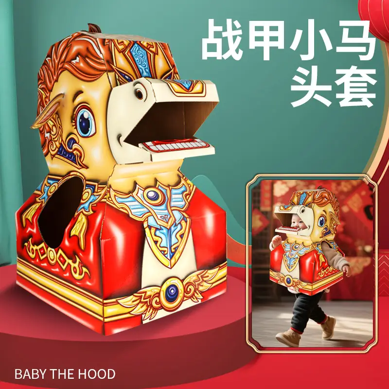Kids Dragon Head Toy Set Red Yellow DIY Game - Image 36