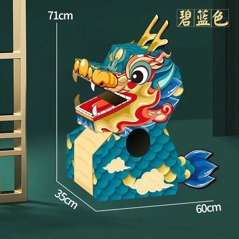 Kids Dragon Head Toy Set Red Yellow DIY Game - Image 14