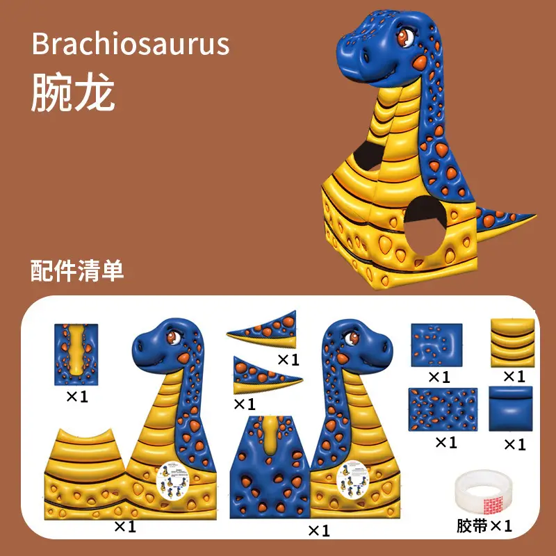 Kids Dragon Head Toy Set Red Yellow DIY Game - Image 7
