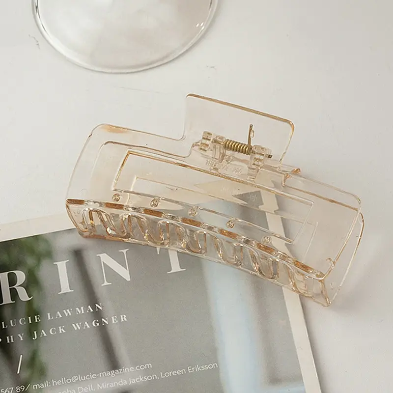 Clear Square Hairpin Clip for Head and Bath - Image 4