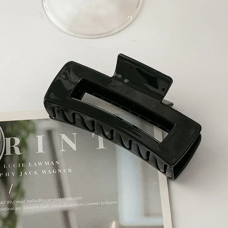 Clear Square Hairpin Clip for Head and Bath - Image 5