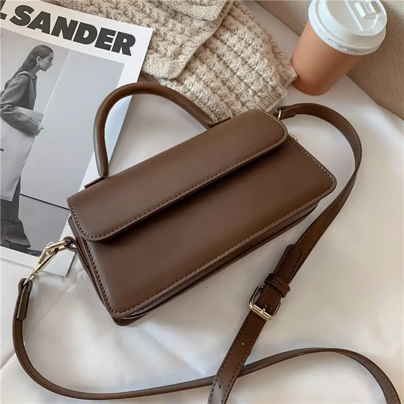 Black Textured Shoulder Crossbody Bag for Women