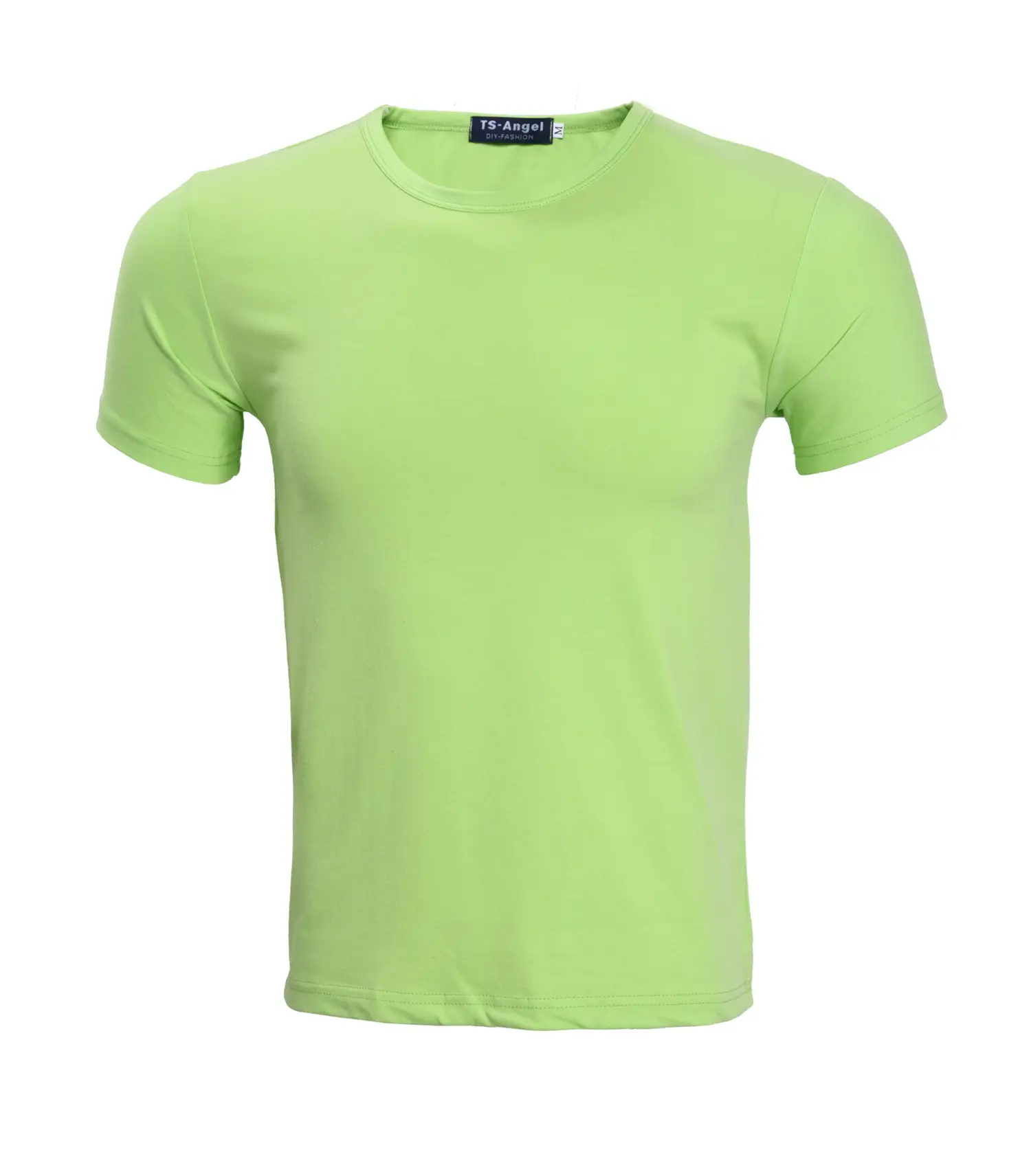 Men Grey Lycra T-Shirt Round Neck Summer