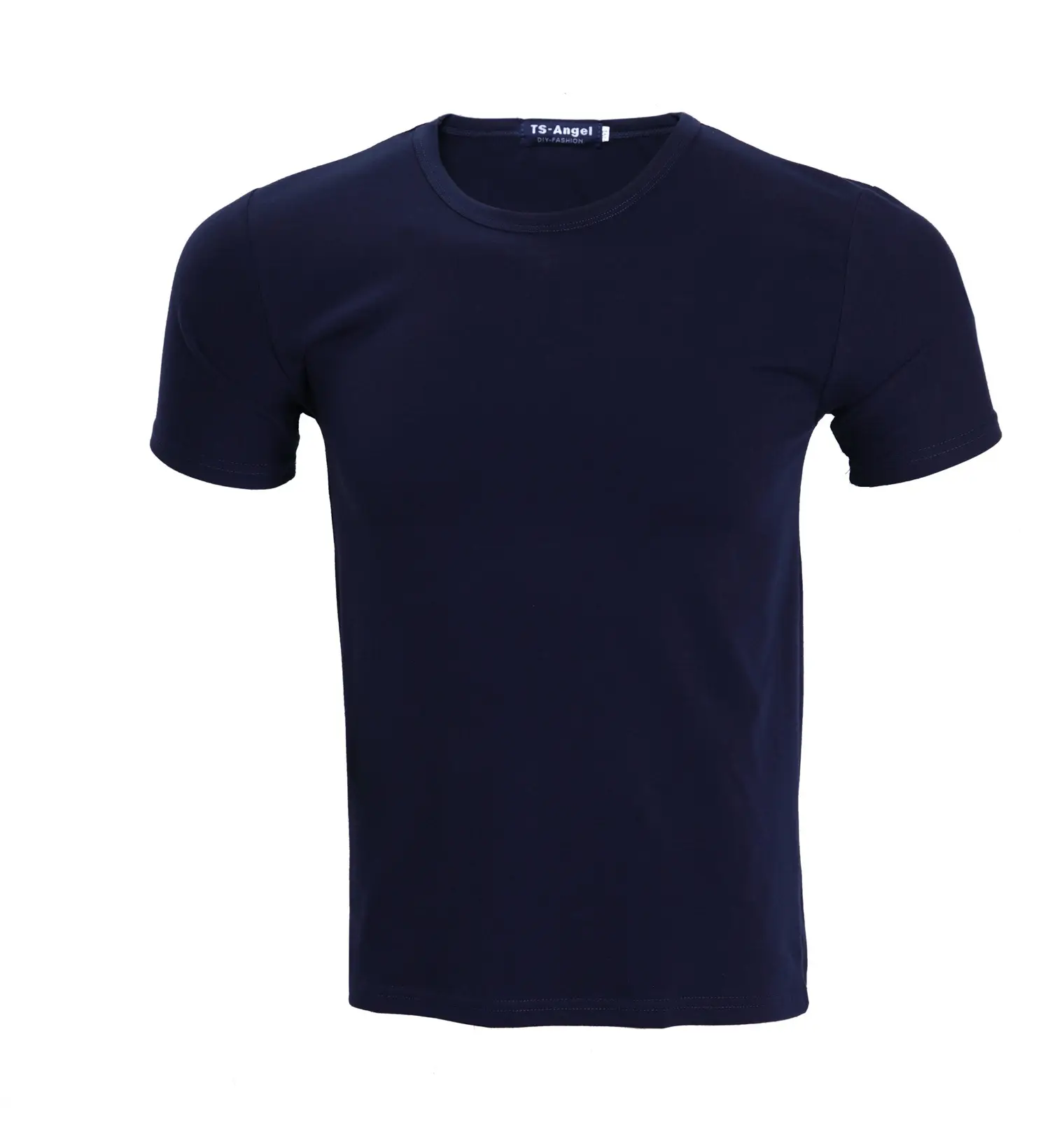 Men Grey Lycra T-Shirt Round Neck Summer